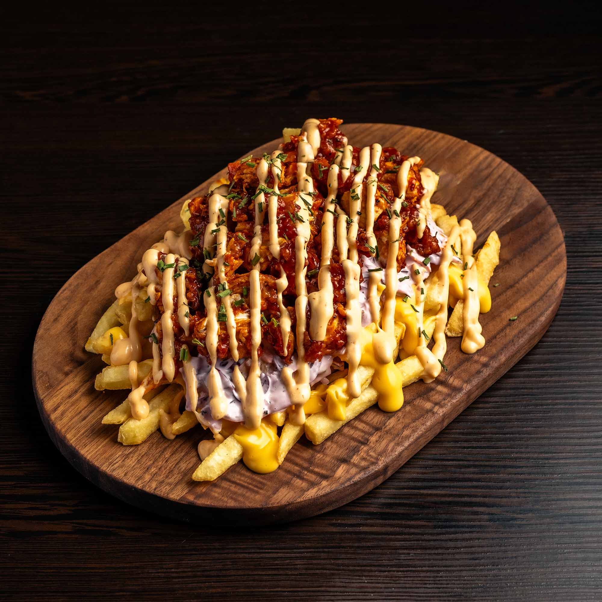 Smoke & Pepper, Korean Bird Loaded Fries